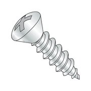 NEWPORT FASTENERS Sheet Metal Screw, #8 x 3/4 in, Zinc Plated Steel Oval Head Phillips Drive, 4000 PK 474306-4000